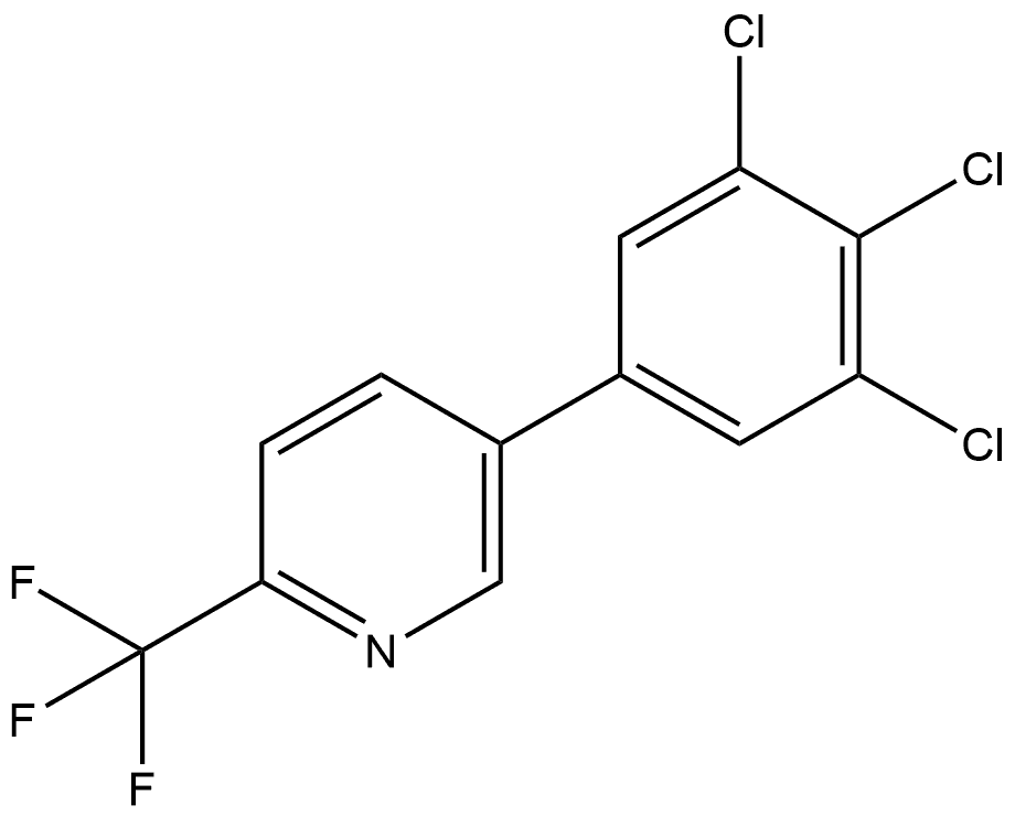 5-(3,4,5-Trichlorophenyl)-2-(trifluoromethyl)pyridine 结构式