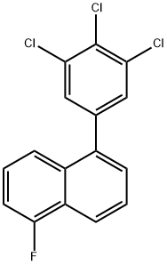 1-Fluoro-5-(3,4,5-trichlorophenyl)naphthalene 结构式