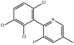 3-Iodo-5-methyl-2-(2,3,6-trichlorophenyl)pyridine 结构式
