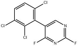 2,4-Difluoro-5-(2,3,6-trichlorophenyl)pyrimidine 结构式