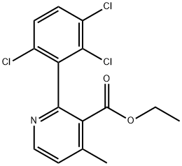 Ethyl 4-methyl-2-(2,3,6-trichlorophenyl)nicotinate 结构式