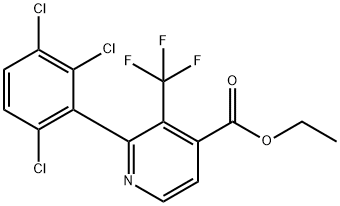 Ethyl 2-(2,3,6-trichlorophenyl)-3-(trifluoromethyl)isonicotinate 结构式