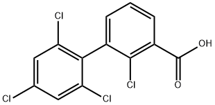 2,2',4',6'-Tetrachlorobiphenyl-3-carboxylic acid 结构式