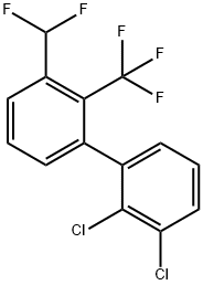 3'-Difluoromethyl-2,3-dichloro-2'-trifluoromethyl-biphenyl 结构式