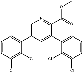 Methyl 3,5-bis(2,3-dichlorophenyl)picolinate 结构式