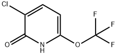 3-Chloro-2-hydroxy-6-(trifluoromethoxy)pyridine 结构式