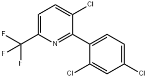 3-Chloro-2-(2,4-dichlorophenyl)-6-(trifluoromethyl)pyridine 结构式
