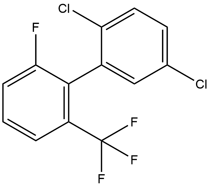 2,5-Dichloro-2'-fluoro-6'-(trifluoromethyl)-1,1'-biphenyl 结构式