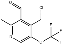 4-(Chloromethyl)-2-methyl-5-(trifluoromethoxy)pyridine-3-carboxaldehyde