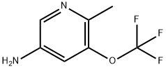 6-甲基-5-(三氟甲氧基)吡啶-3-胺 结构式