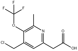 4-(Chloromethyl)-2-methyl-3-(trifluoromethoxy)pyridine-6-acetic acid