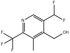 5-(Difluoromethyl)-3-methyl-2-(trifluoromethyl)pyridine-4-methanol 结构式