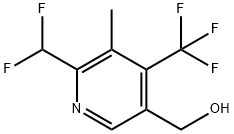 2-(Difluoromethyl)-3-methyl-4-(trifluoromethyl)pyridine-5-methanol 结构式