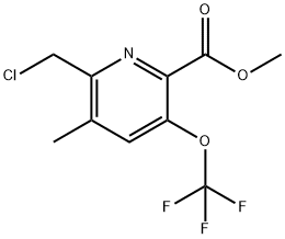 Methyl 2-(chloromethyl)-3-methyl-5-(trifluoromethoxy)pyridine-6-carboxylate
