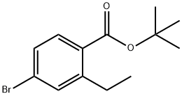 4-溴-2-乙基苯甲酸叔丁酯 结构式