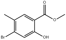 4-溴-2-羟基-5-甲基苯甲酸甲酯 结构式