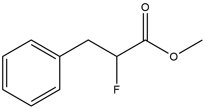 2-FLUORO-3-PHENYL PROPANE-1-OATE DE METHYLE 结构式