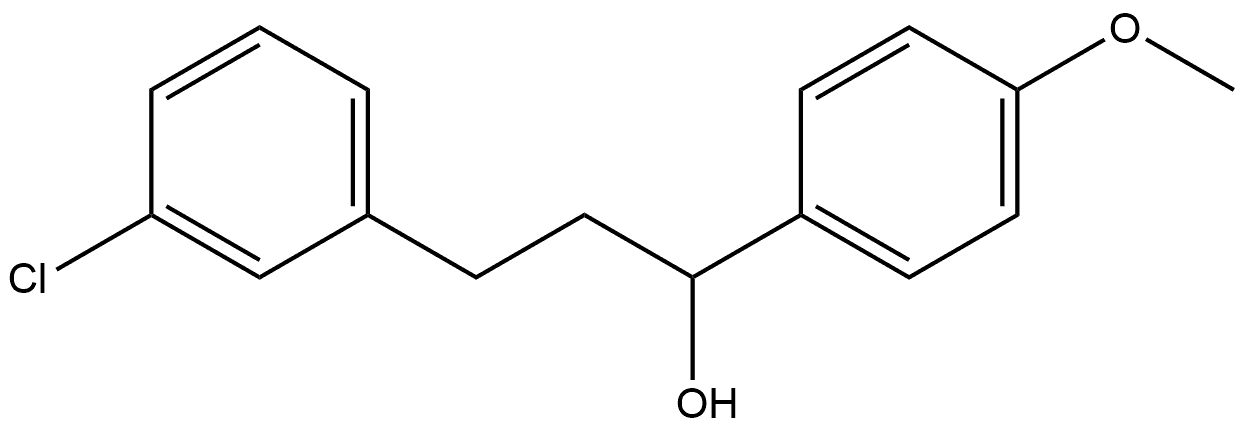 Benzenepropanol, 3-chloro-α-(4-methoxyphenyl)- 结构式