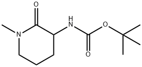 Carbamic acid, N-(1-methyl-2-oxo-3-piperidinyl)-, 1,1-dimethylethyl ester 结构式