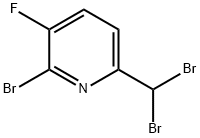 Pyridine, 2-bromo-6-(dibromomethyl)-3-fluoro- 结构式