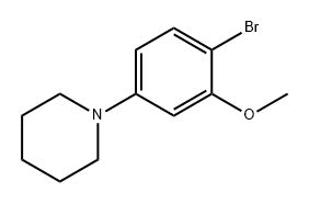 Piperidine, 1-(4-bromo-3-methoxyphenyl)- 结构式