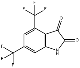 1H-Indole-2,3-dione, 4,6-bis(trifluoromethyl)- 结构式