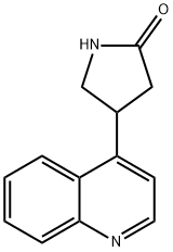 4-(喹啉-4-基)吡咯烷-2-酮 结构式