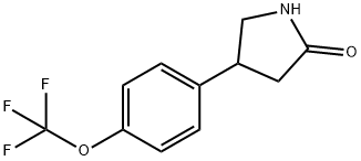 4-[4-(trifluoromethoxy)phenyl]pyrrolidin-2-one 结构式