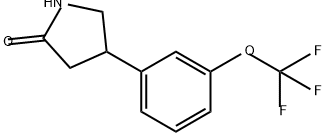 4-[3-(trifluoromethoxy)phenyl]pyrrolidin-2-one 结构式