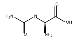 Acetic acid, 2-amino-2-[(aminocarbonyl)amino]-, (2S)- 结构式