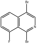 1,4-二溴-8-氟异喹啉 结构式