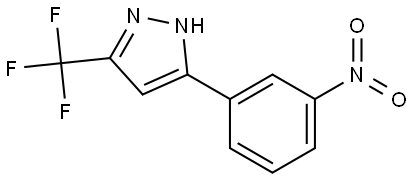 5-(3-nitrophenyl)-3-(trifluoromethyl)-1H-pyrazole 结构式