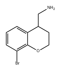 2H-1-Benzopyran-4-methanamine, 8-bromo-3,4-dihydro- 结构式