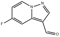 Pyrazolo[1,5-a]pyridine-3-carboxaldehyde, 5-fluoro- 结构式