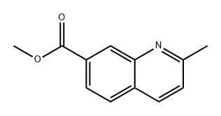 2-甲基喹啉-7-羧酸甲酯2-甲基喹啉-7-羧酸甲酯 结构式