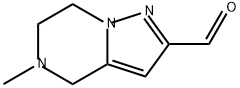 5-甲基-4,5,6,7-四氢吡唑并[1,5-A]吡嗪-2-甲醛 结构式