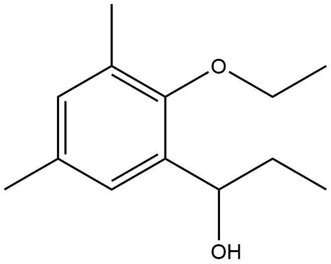 2-Ethoxy-α-ethyl-3,5-dimethylbenzenemethanol 结构式