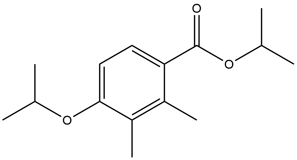 1-Methylethyl 2,3-dimethyl-4-(1-methylethoxy)benzoate 结构式