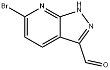 6-溴-1H-吡唑并[3,4-B]吡啶-3-甲醛 结构式