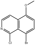 8-Bromo-1-chloro-5-methoxyisoquinoline 结构式