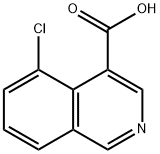 5-氯异喹啉-4-羧酸 结构式