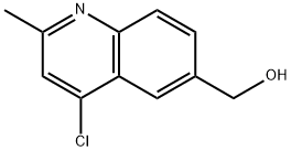 4-氯-2-甲基-6-喹啉甲醇 结构式
