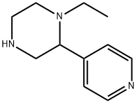 1-乙基-2-(4-吡啶基)哌嗪 结构式