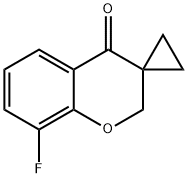 Spiro[4H-1-benzopyran-3(2H),1'-cyclopropan]-4-one, 8-fluoro- 结构式