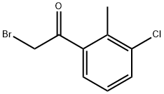 2-BROMO-1-(3-CHLORO-2-METHYLPHENYL)ETHAN-1-ONE 结构式