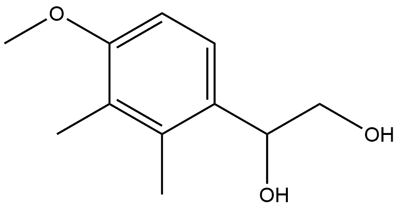 1-(4-Methoxy-2,3-dimethylphenyl)-1,2-ethanediol 结构式