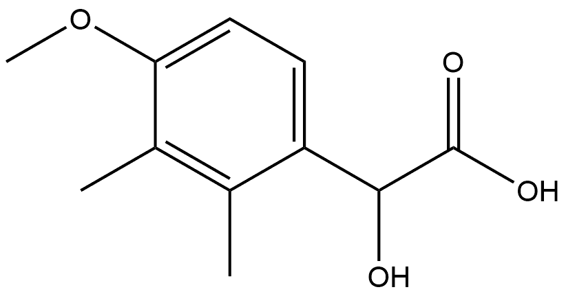 Benzeneacetic acid, α-hydroxy-4-methoxy-2,3-dimethyl- 结构式