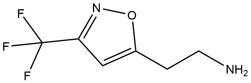 2-(3-(三氟甲基)异噁唑-5-基)乙烷-1-胺 结构式