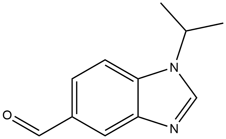 1-异丙基-1H-苯并[D]咪唑-5-甲醛 结构式