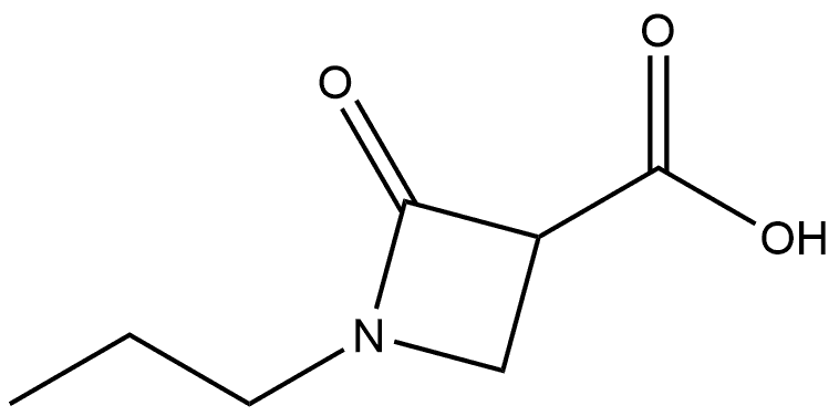 2-oxo-1-propylazetidine-3-carboxylic acid 结构式